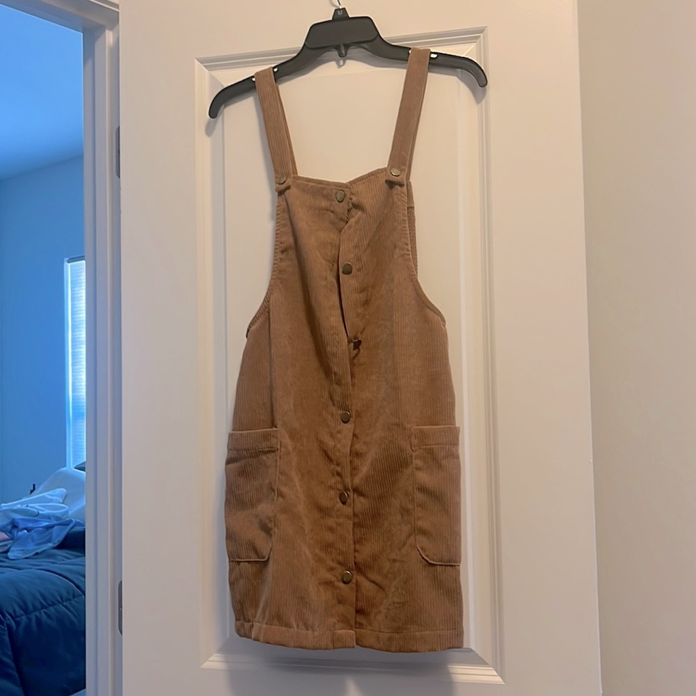 Brown jumper dress